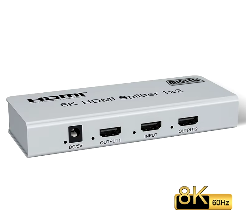 Distribuidor Splitter1x2 HDMI 2.1 8k