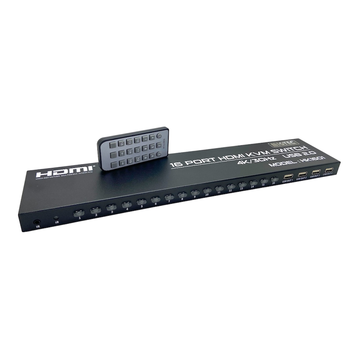 Chaveador Switch HDMI 16x1 KVM USB 4k - EL316