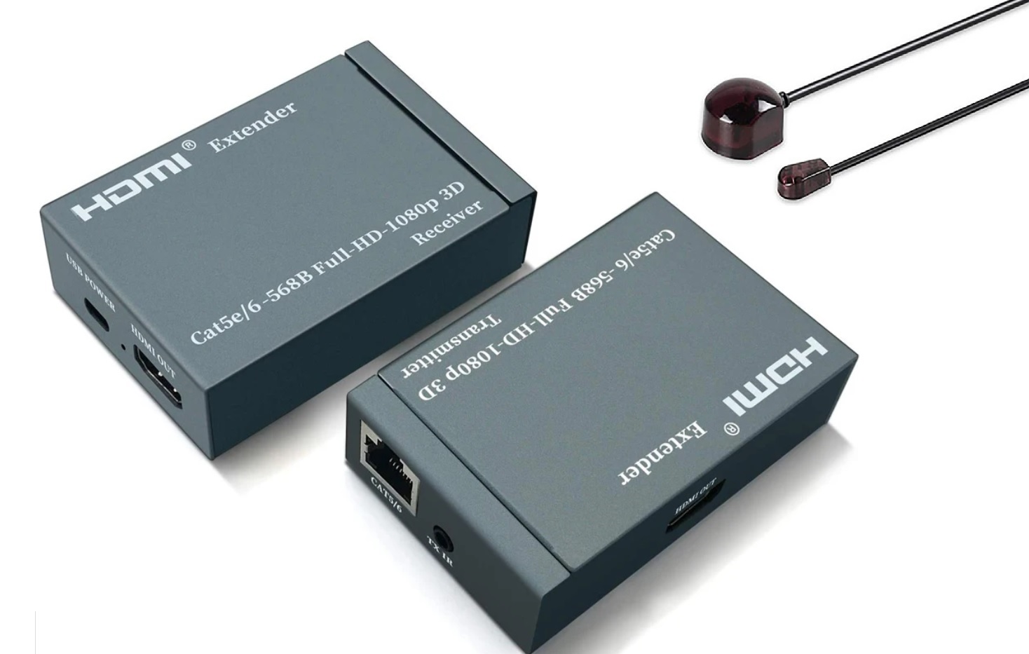 Extensor HDMI 60 Metros Cat5 1 Via C/ Sensor Ir- El168-60ir