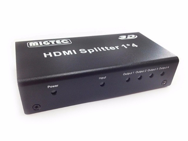 Distribuidor De Video Splitter Hdmi 1x4 3d Dk104