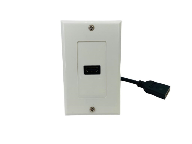 Tomada HDMI de parede com emenda HDMI Fêmea espelho - ETH