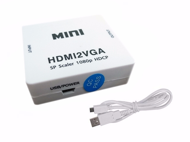Mini conversor HDMI para VGA com saída áudio P2 - EL002A