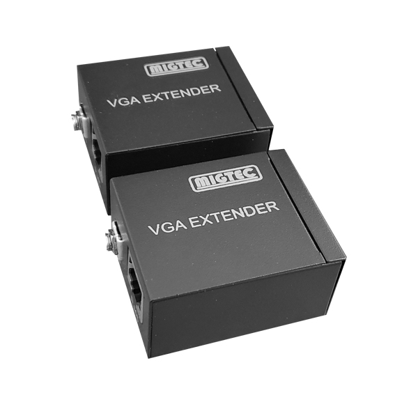 Extensor Vga 60 Metros Via Cabo de rede Cat5 Cat6 passivo -EL60