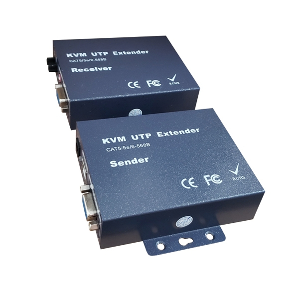Extensor VGA 300m KVM com função mouse e teclado - EL300KVM