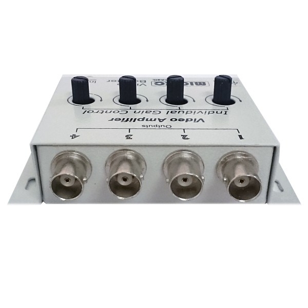 Distribuidor de Video Composto 1x4 BNC- com controle de ganho - VB01B